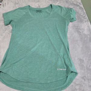 Patagonia Women's Cotton T-Shirt Tee Size XS Light Green